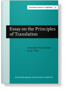 tytler essay on the principles of translation