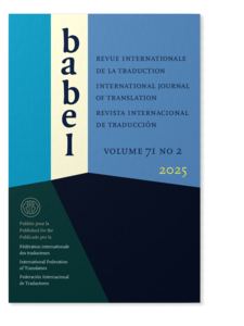 Babel. Revue internationale de la traduction / International ...