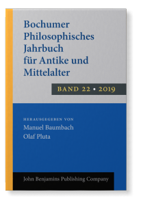 Bochumer Philosophisches Jahrbuch Fur Antike Und Mittelalter