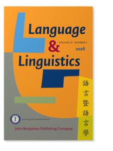 Language and Linguistics. 語言暨語言學