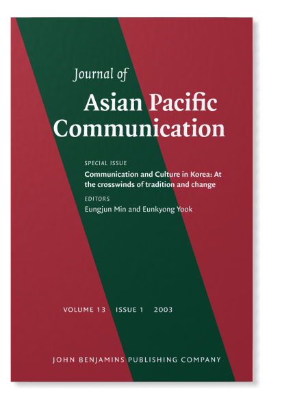 Asian Communication Communication and Culture in Korea: At the crosswinds of tradition and ...