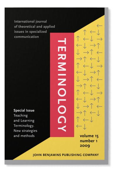 Teaching And Learning Terminology: New Strategies And Methods. Special ...