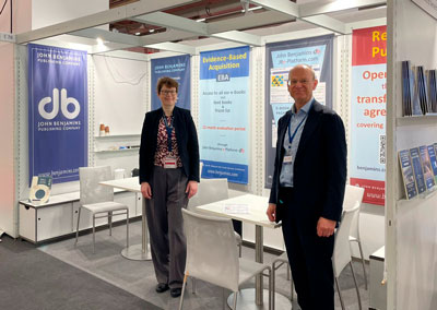 Anke de Looper and Marten Stavenga at Frankfurt Bookfair 2025