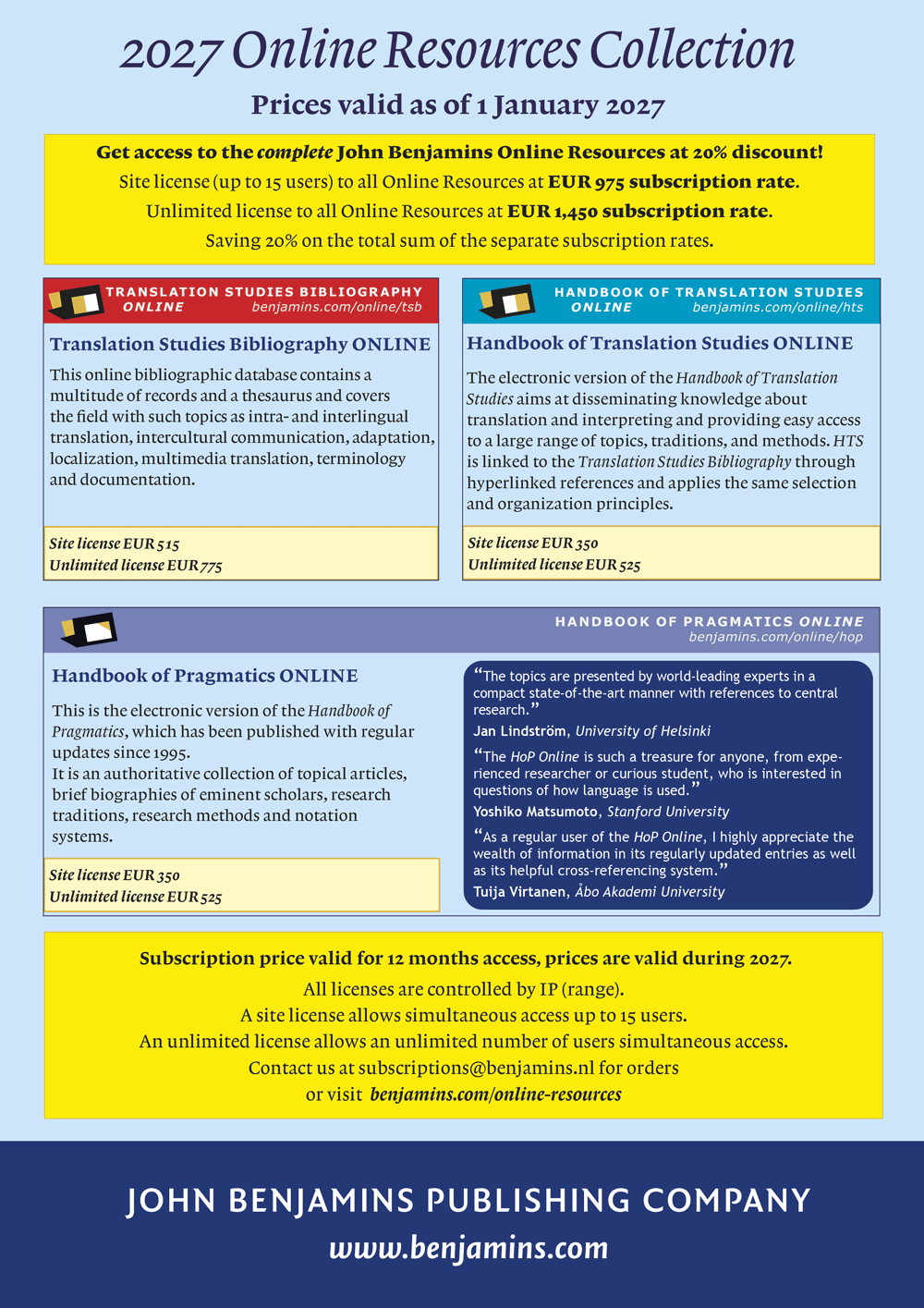 Online Resources 2027